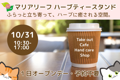 【福岡】秋のハーブティースタンド☕️マリアリーフ10月オープンデー|香りと癒しのひととき