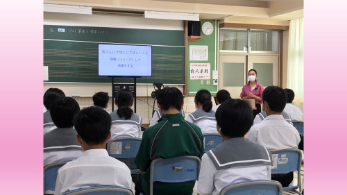 大分県東国東郡姫島村「姫中生の知らない世界」講演会