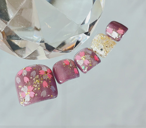 3月の限定ネイル♡（フット）