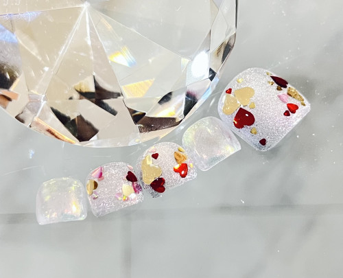 2月の限定ネイル♡(フット)