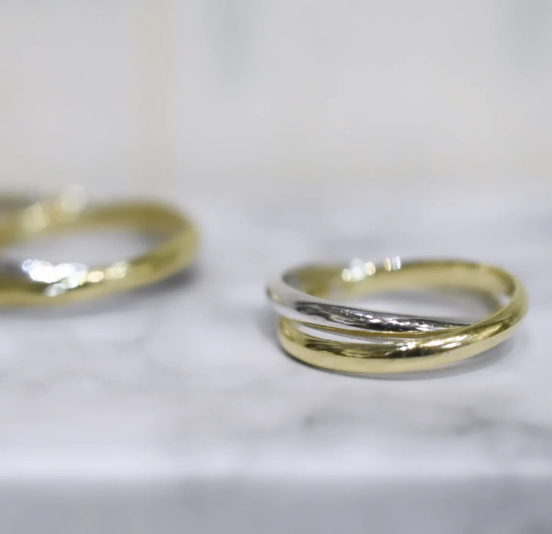 💍甲丸2連リング💍