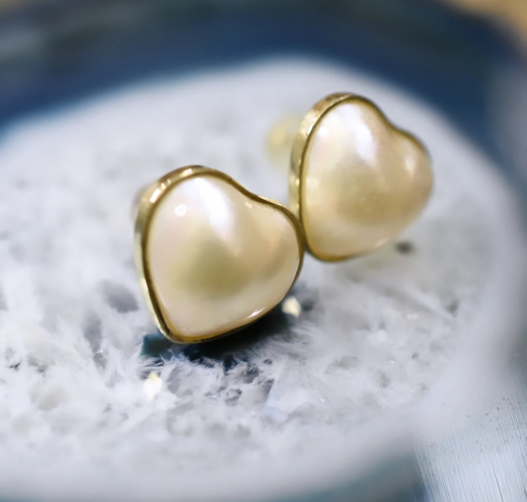 🐚パールピアスのアレンジ🐚