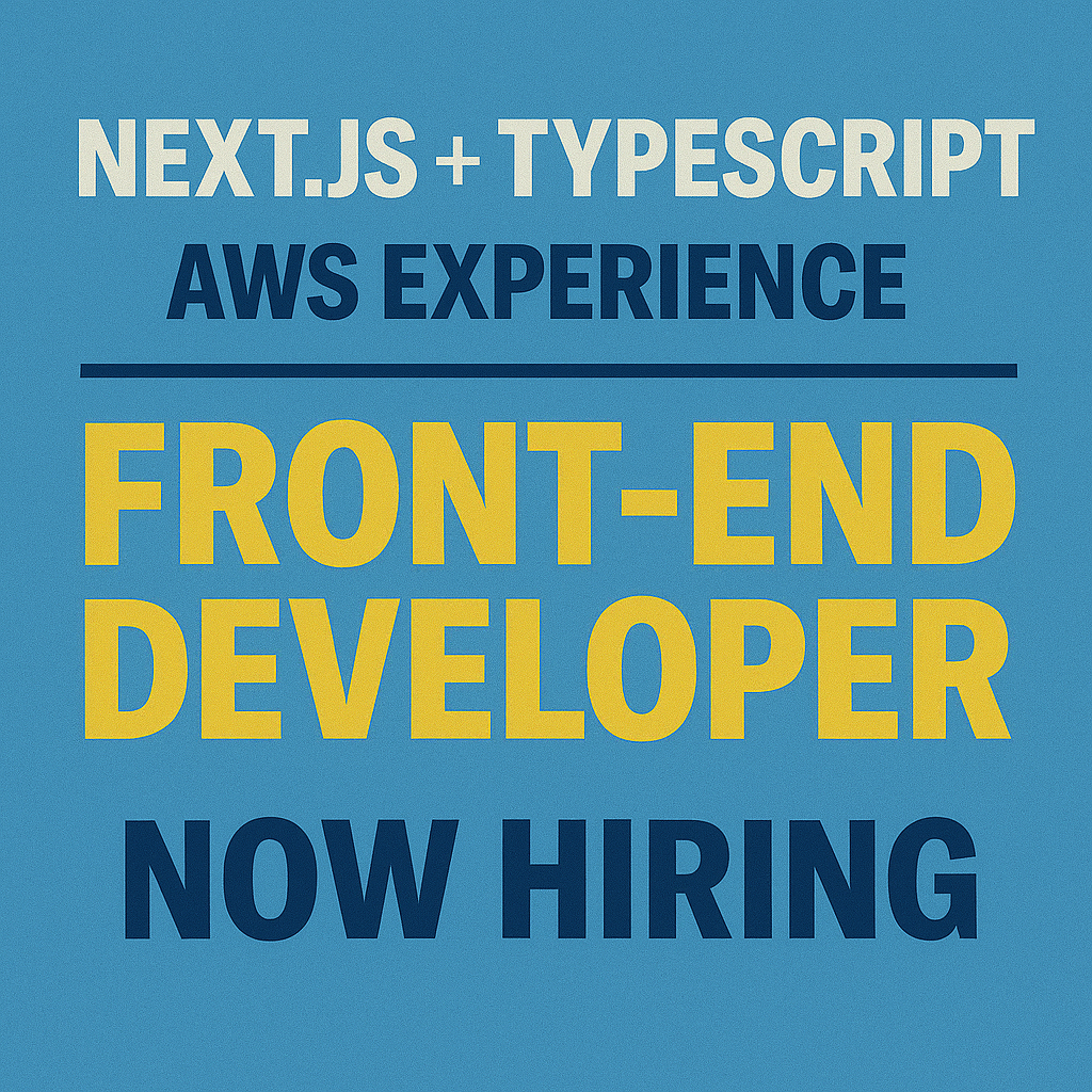 【札幌 リモート】 55~60万円 Nextjs+TypeScript+AWS データカタログWebアプリケーション 2025/6~2025/11