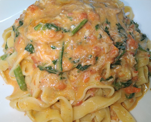 セイコガニのパスタ🦀