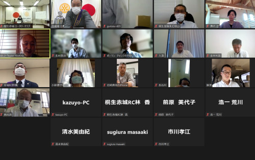 第1097回例会 オンラインにて開催