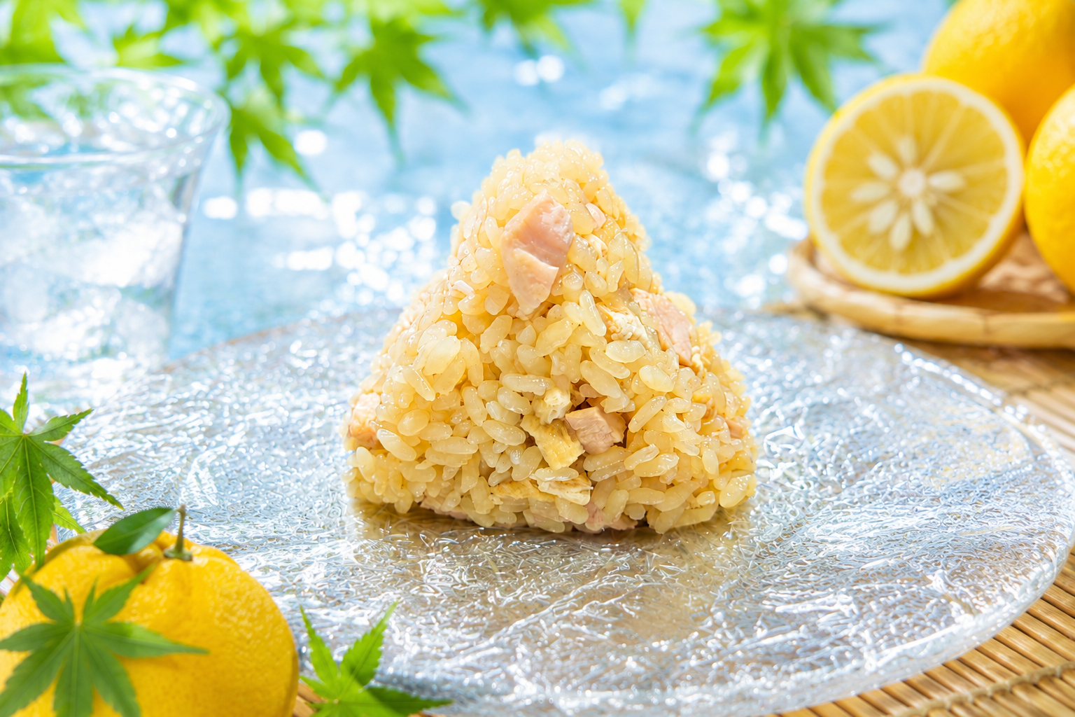 🌿 夏季限定・店長おすすめ 🌿　「柚子とやわらかチキンの炊き込みごはん」