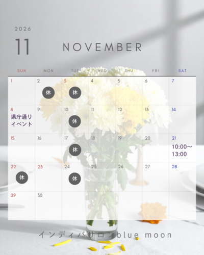 ●●11月の店休日●●