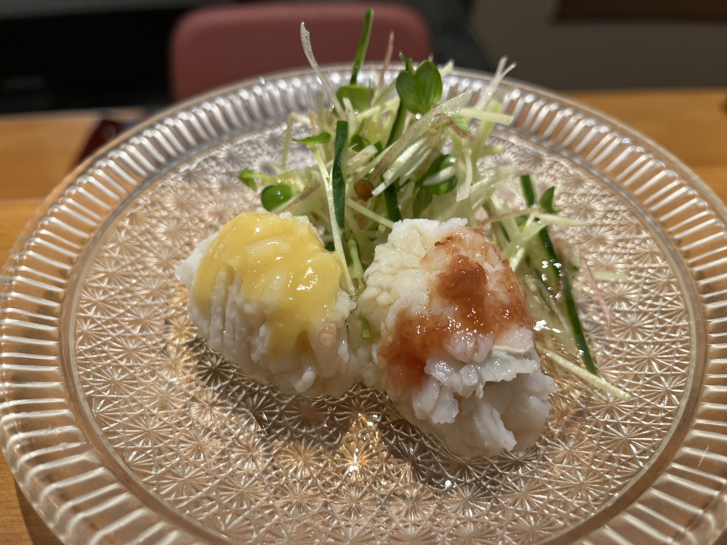 鱧の湯びき。