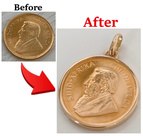 譲り受けたコインをペンダントとして使えるように　更新しました！