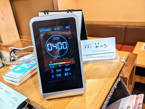CO2センサー設置しました
