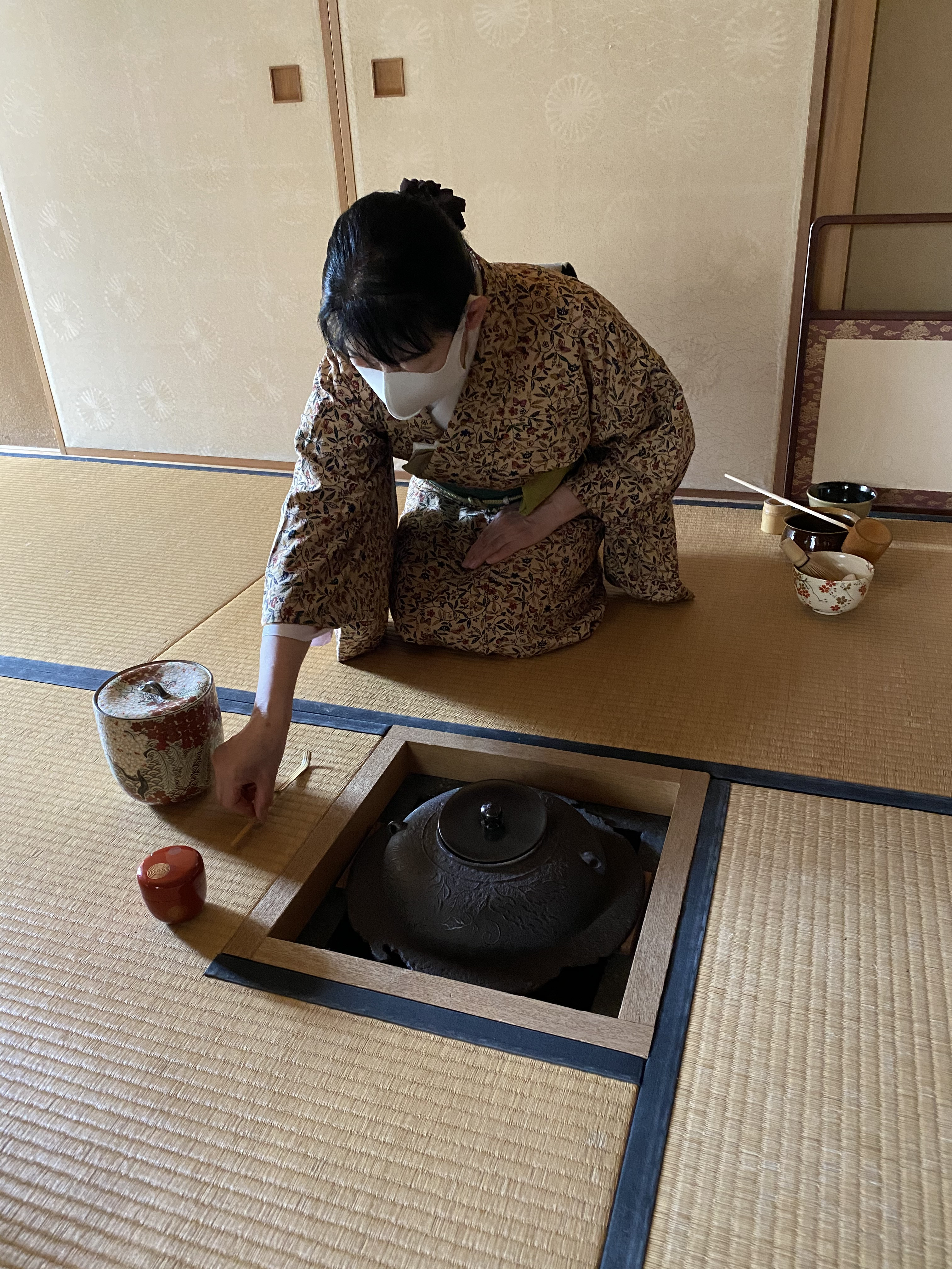 流し点のお点前を…