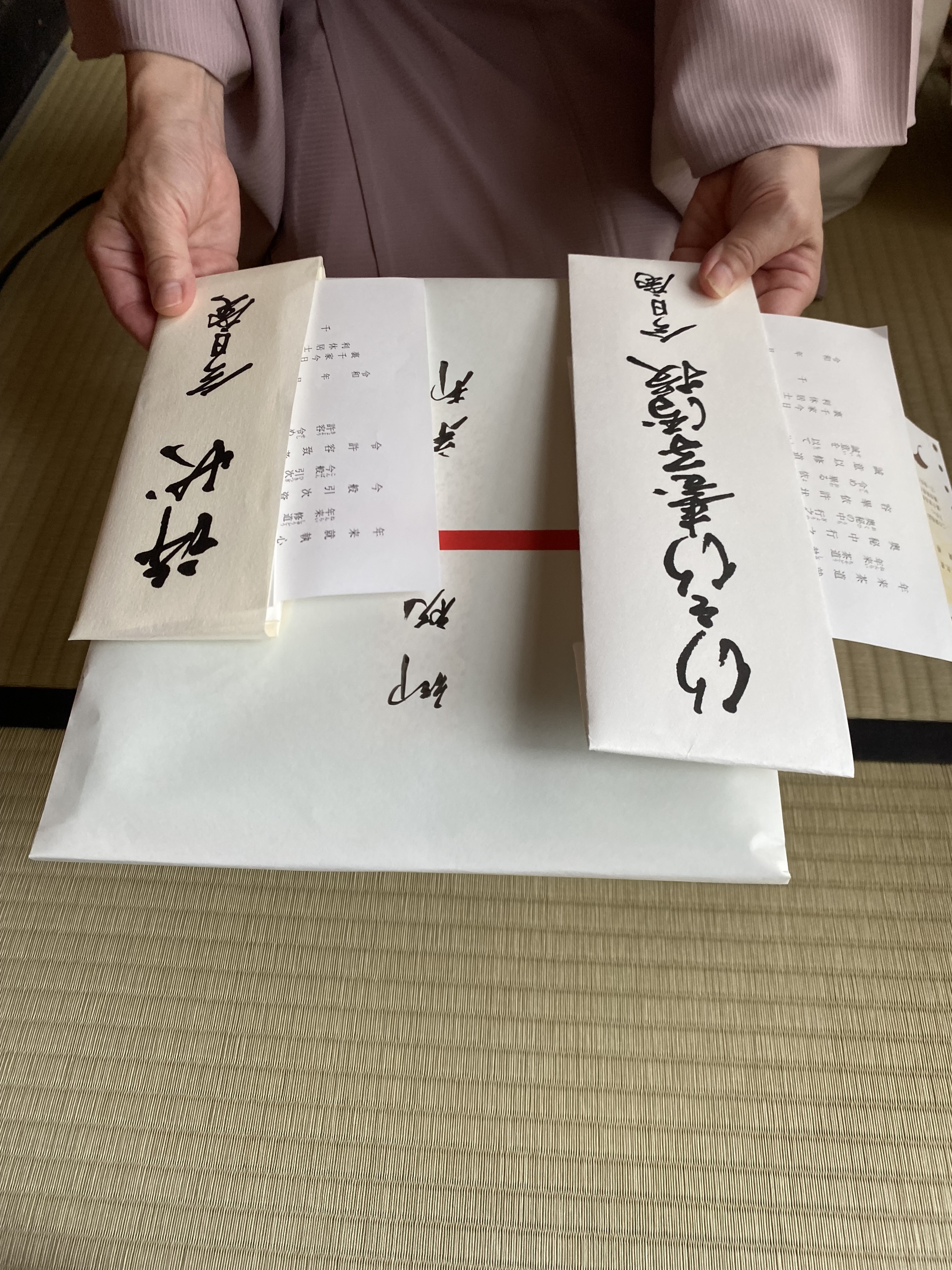 行ノ行台子の許状のお許しを・・・
