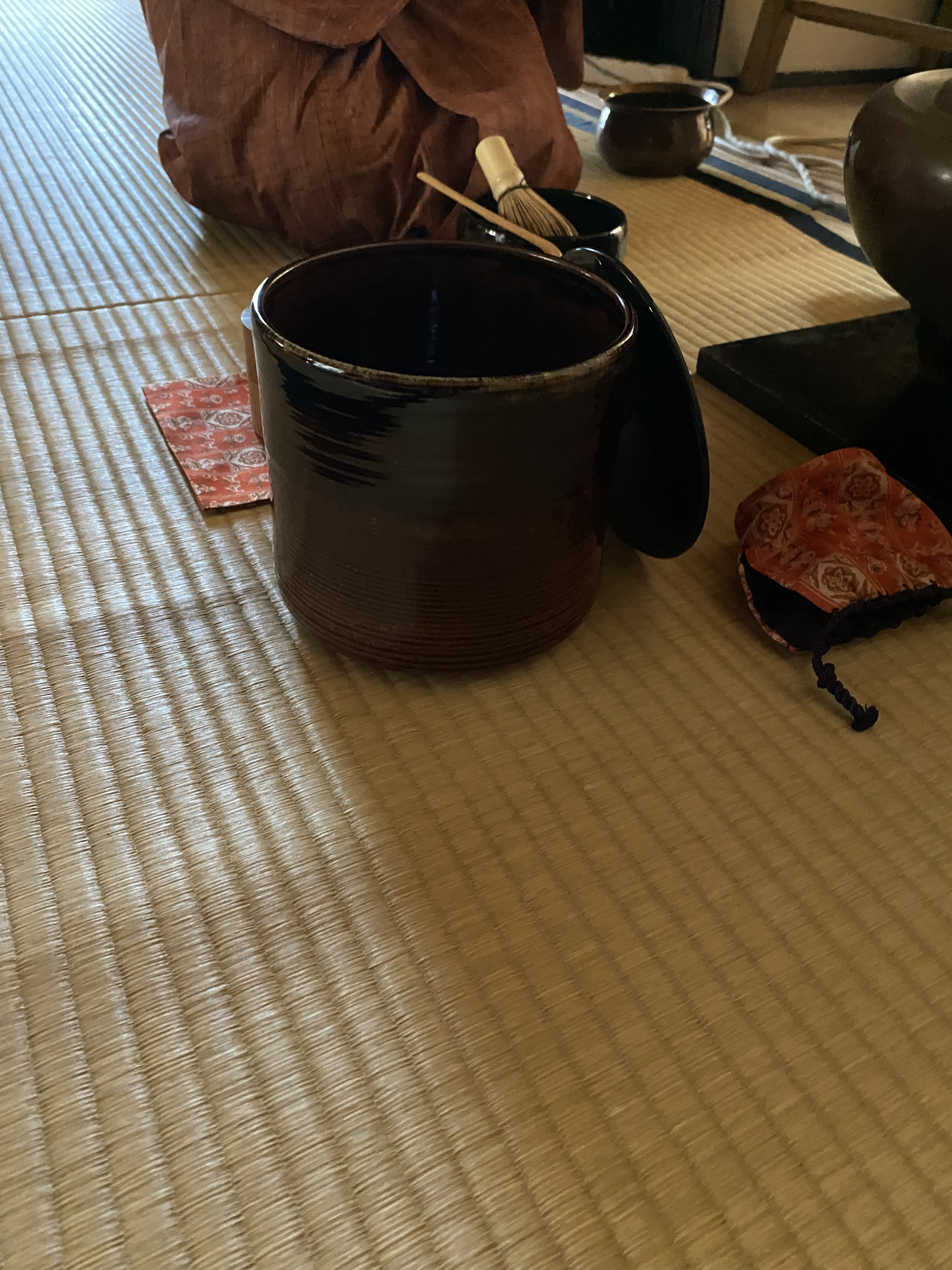 和巾のお稽古を…