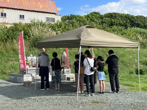 ペット霊園で供養会（留萌市聚福寺）