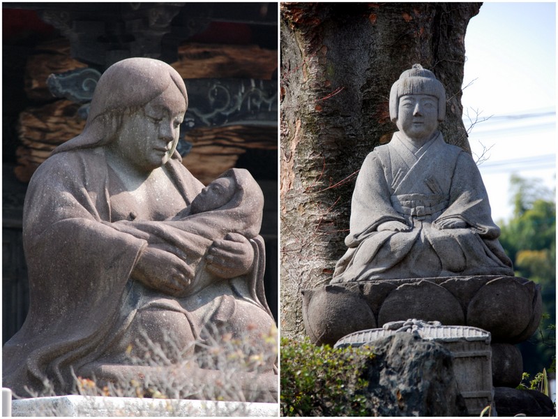 政岡と亀千代丸の石像.jpg
