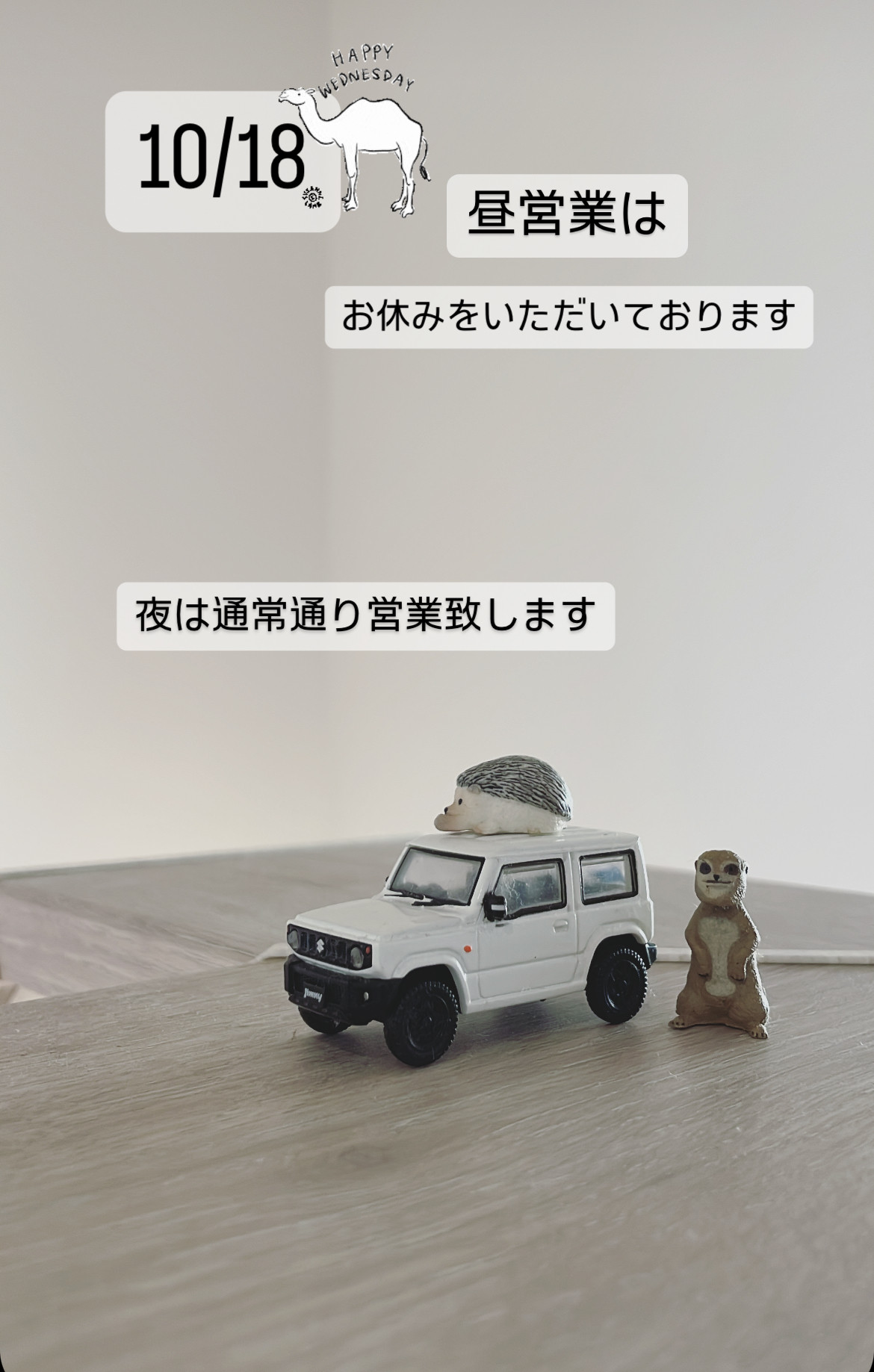 ＊ 10/18(水) ＊