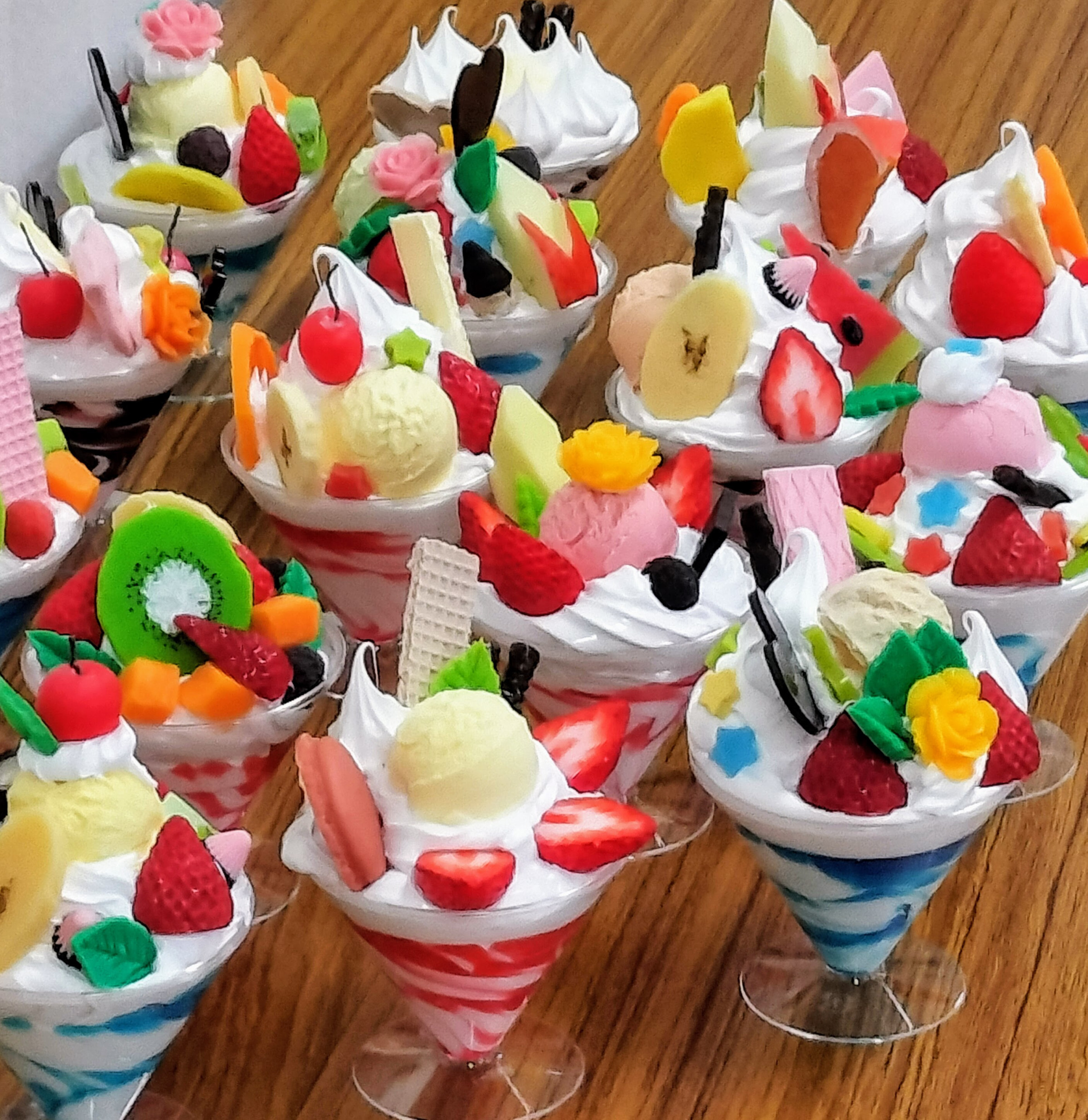 nemolukovich 食品サンプル　お冷　ブルー2点　アンバー2点 nemolukovich 食品サンプル お冷 ブルー2点 アンバー2点 nemolukovich