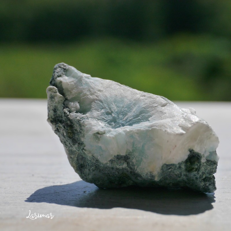 天然石ラリマー(ドミニカ共和国産)母岩付き原石ラフロック鉱物テラリウム鉱石インテリア制作素材☆それぞれ現物画像あり