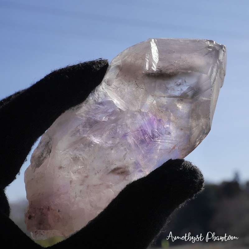 天然石アメジストファントムクォーツ(ブラジル産)原石紫水晶2月誕生石お守りオブジェインテリア鉱物テラリウム素材✯それぞれ現物画像あり
