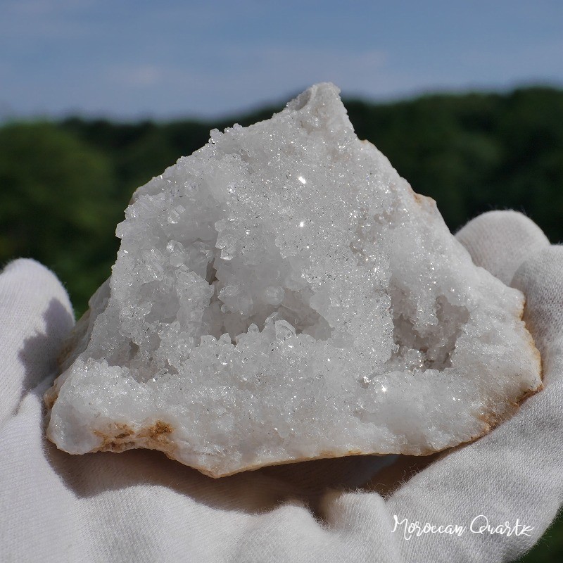 天然石 約173g約83×高55mmモロッコ産水晶原石クラスターヘッド水晶ポイント結晶群生