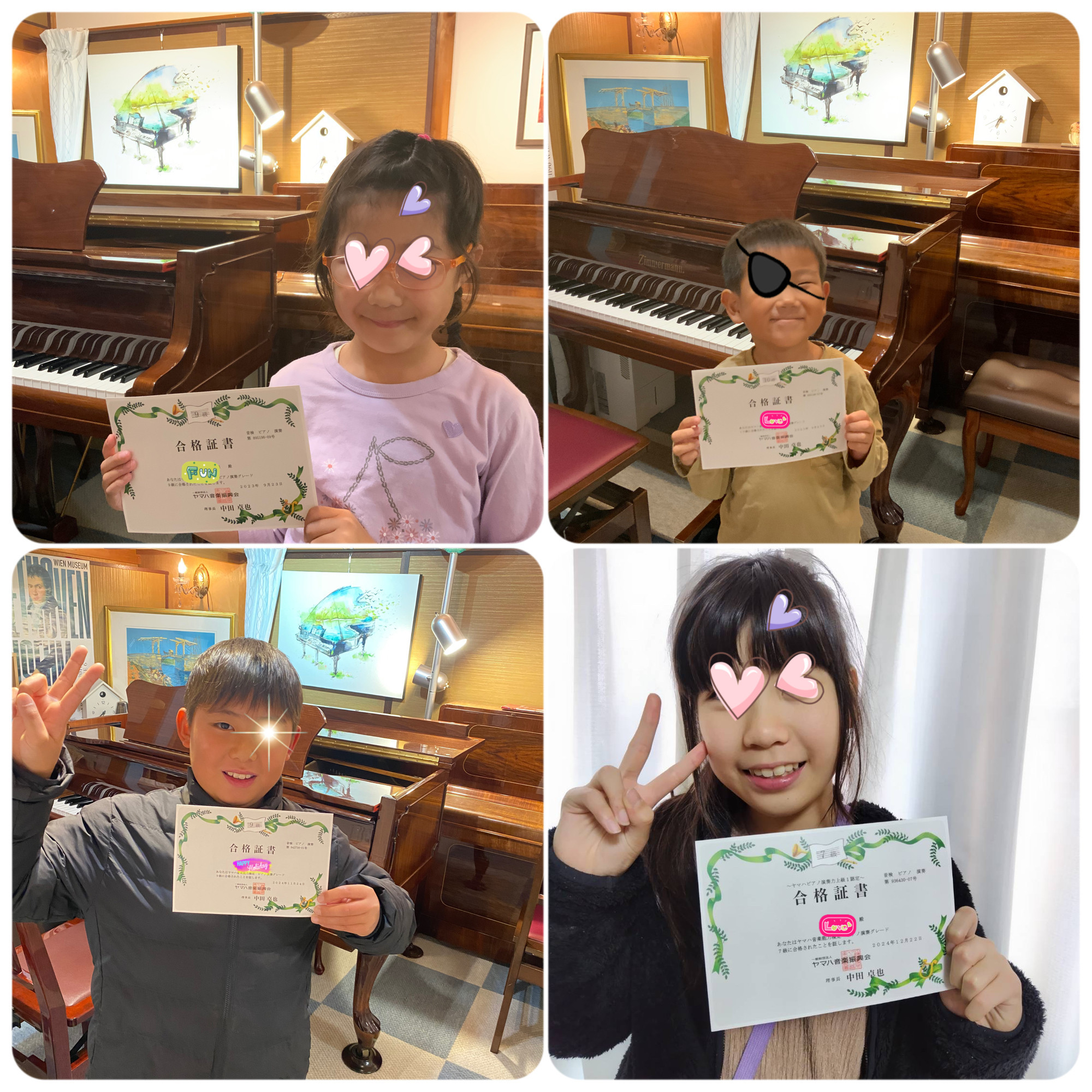 ヤマハグレード☆2024年も沢山合格しました！！