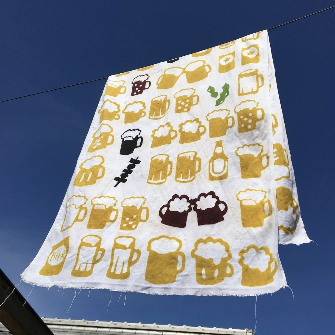 手ぬぐい「ビール」