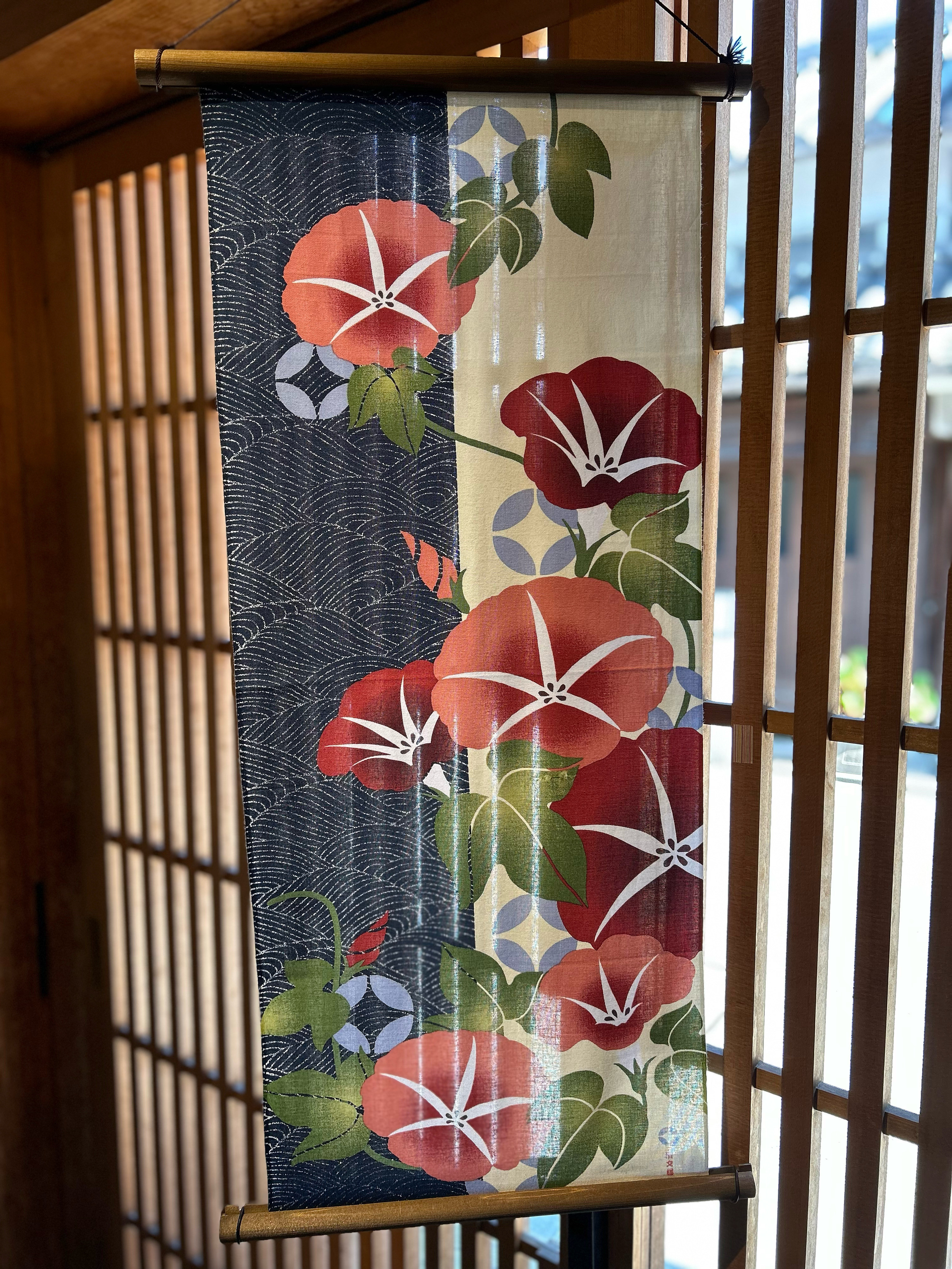 手ぬぐい「朝顔優美」