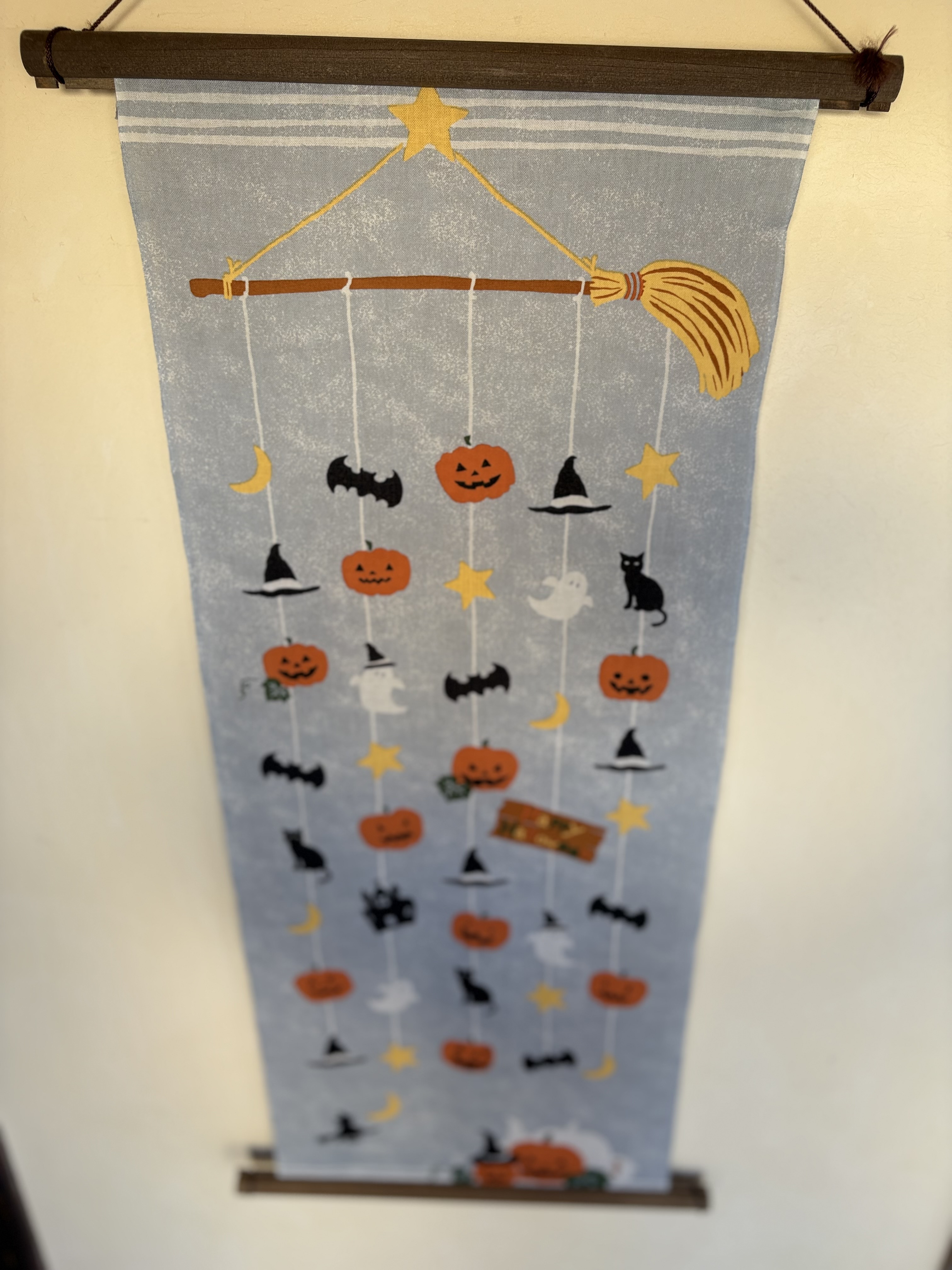 絵手ぬぐい「ハロウィンモビール」