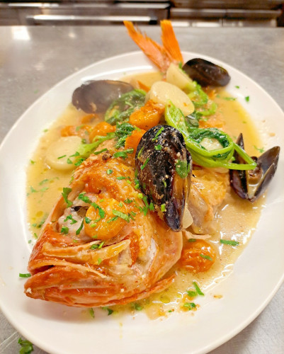 金目鯛のアクアパッツァ