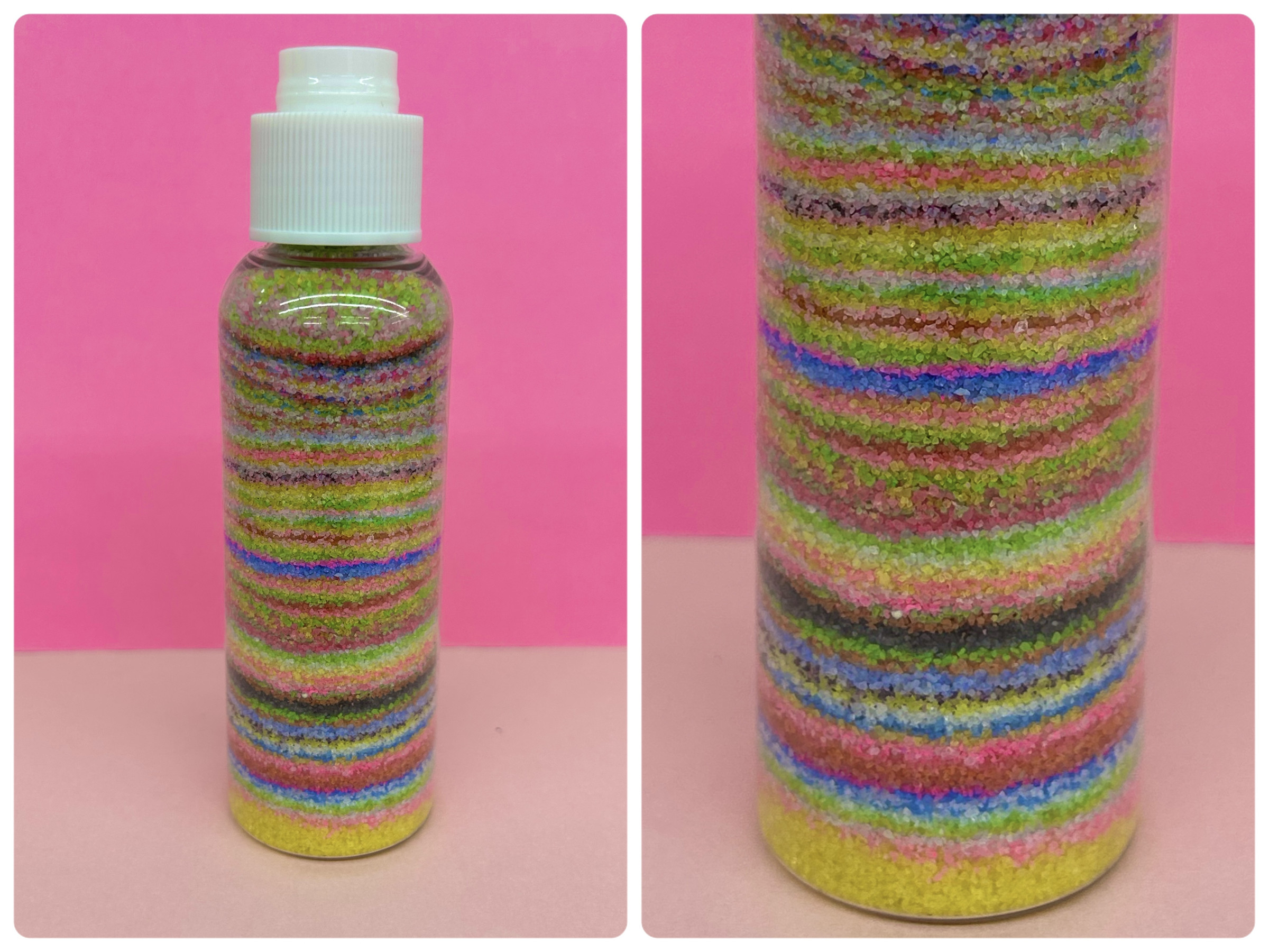 サンドボトル工作 (小6 女子 「粒粒辛苦)