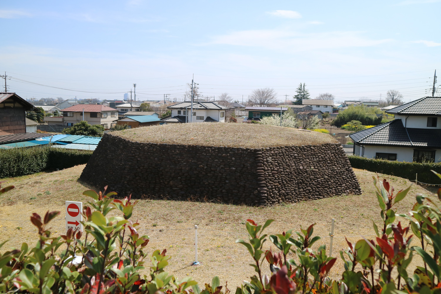 三津屋古墳　八角墳　7世紀後半の築造　群馬県北群馬郡吉岡町　県指定史跡