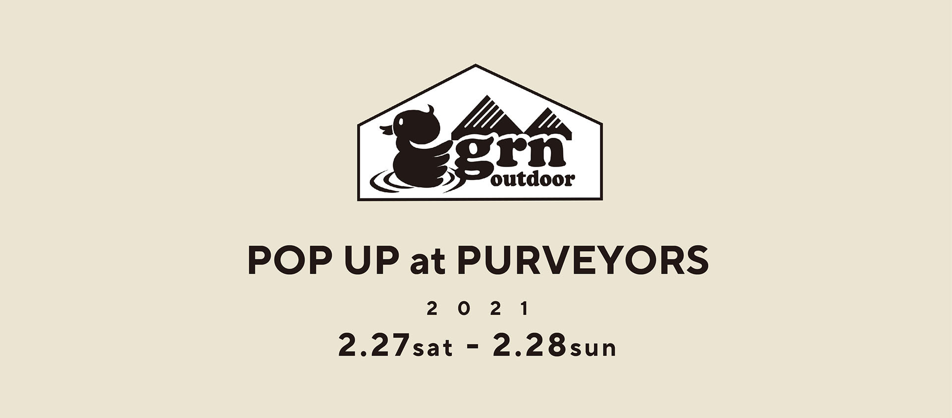 grn outdoor POP UP at Purveyors