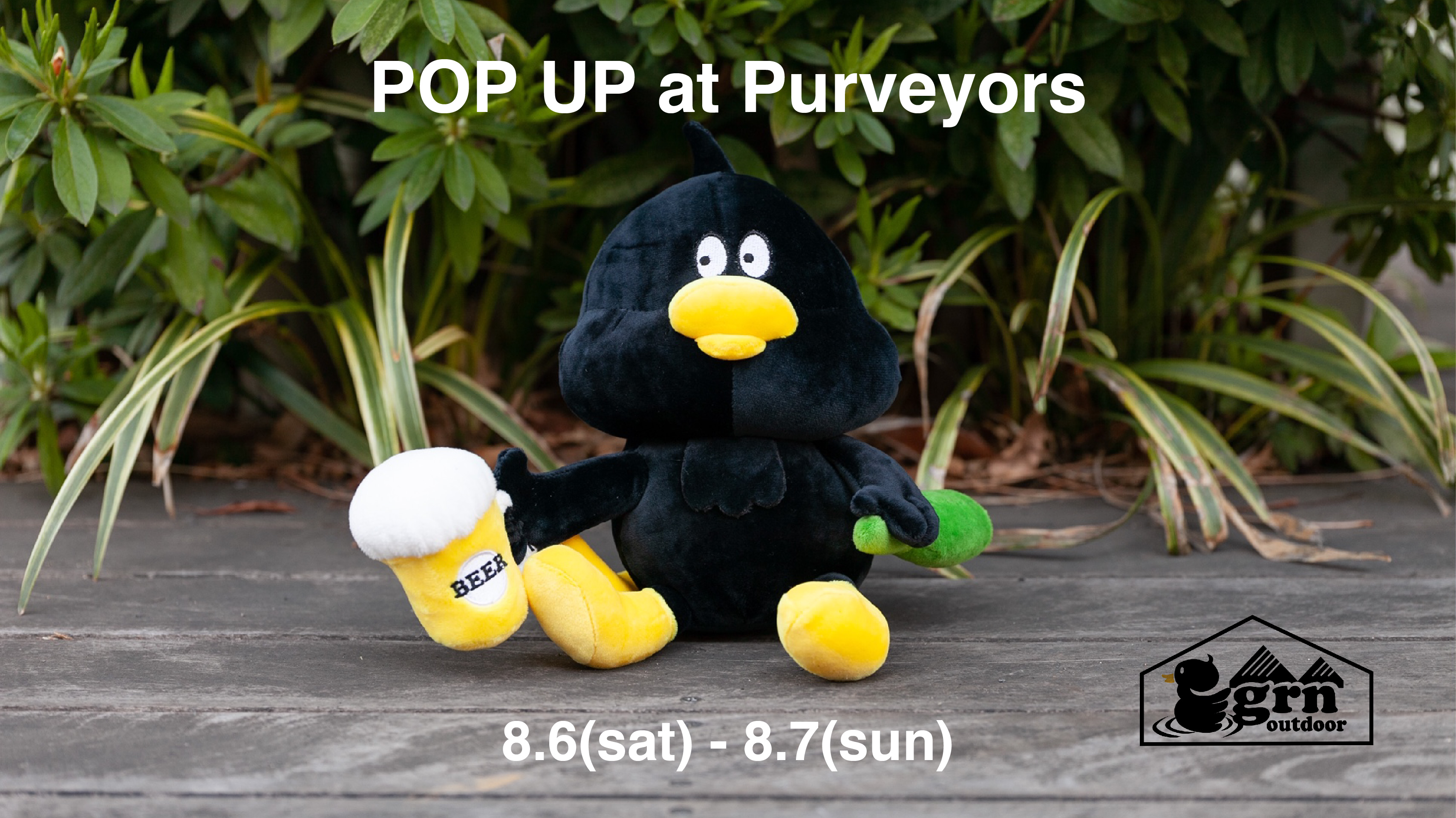 8/6-7 grn outdoor POP UP at Purveyors