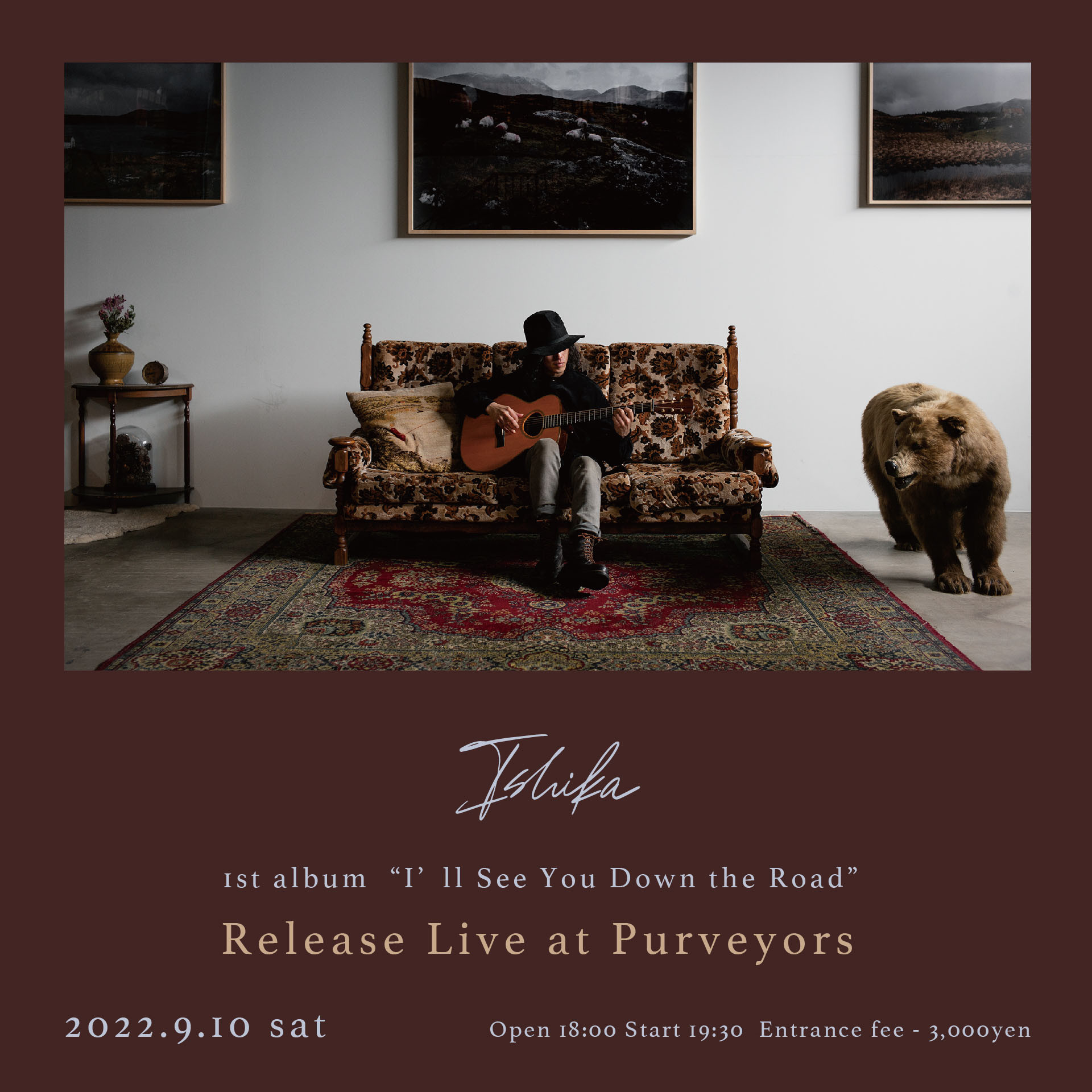 ＜2022/09/10＞Ishika 1st album ‘I’ll See You Down the Road’ Release Live at Purveyors