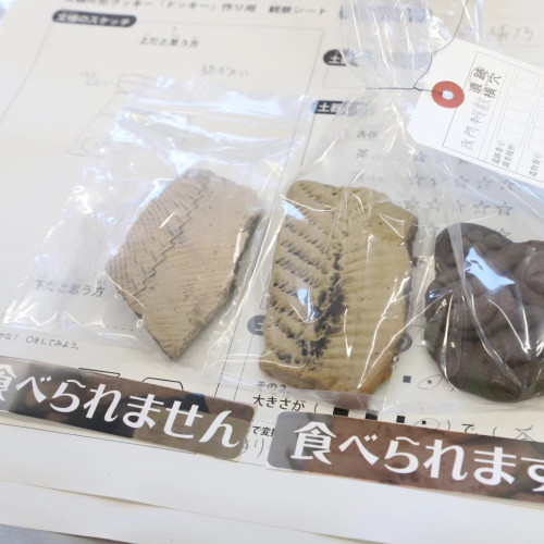 2024/1/27　菊川市埋蔵文化財センターどきどき「土器片形クッキー「ドッキー」を作ろう！」