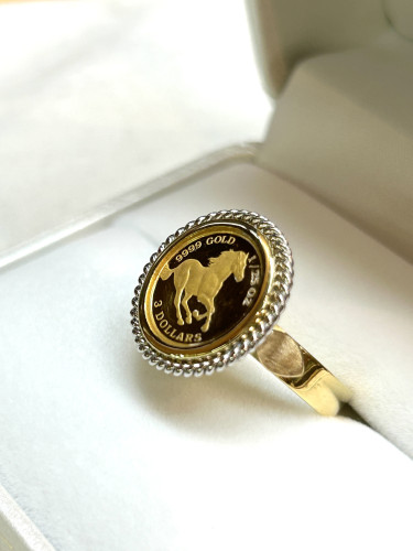 <ホース🐎コイン>でリングをお作りしました❣️