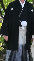 男性袴着付け