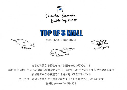 TOP OF 3WALL (最終リザルト更新 月パス当選者発表)