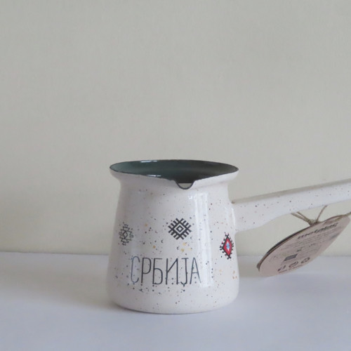 【online shop】新商品のお知らせ セルビア製トルココーヒー鍋(DZEZVA)|ほうろう製│Србија(セルビア)│200ml
