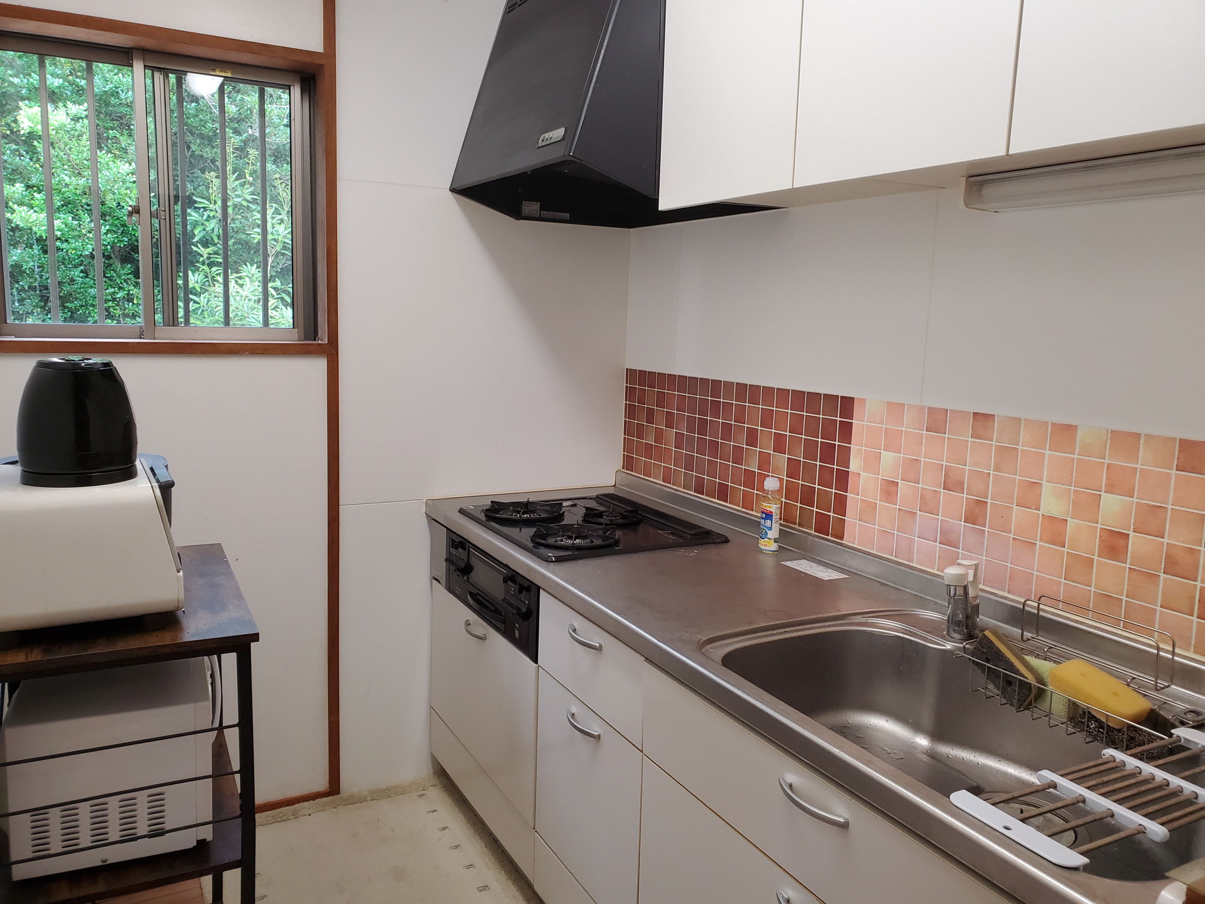 システムキッチンでお料理していただけます