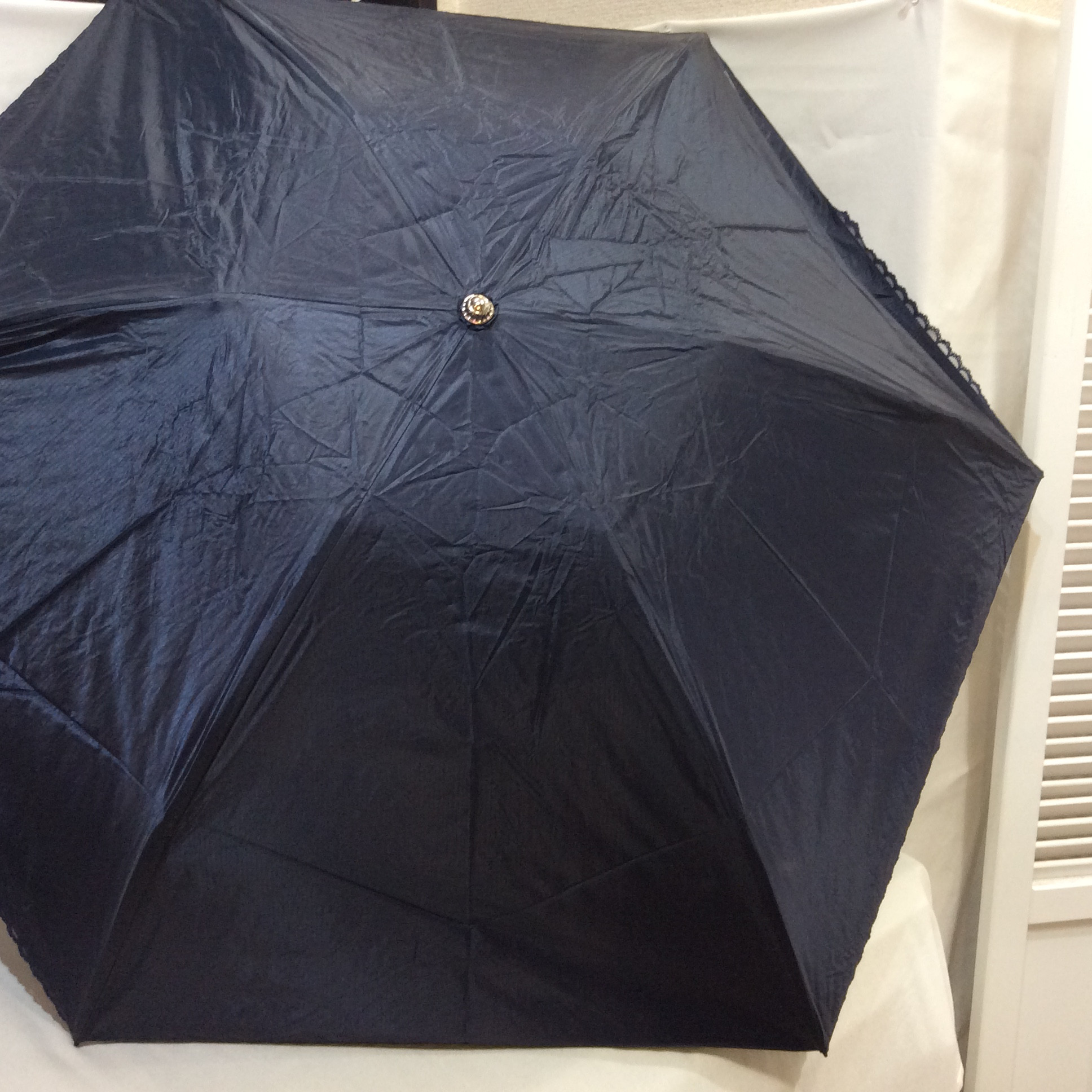 アクアスキュータム 晴雨兼用折りたたみ傘  ネイビー