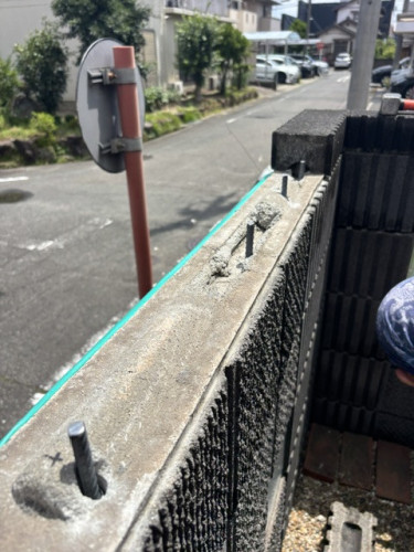 ブロック塀の補修
