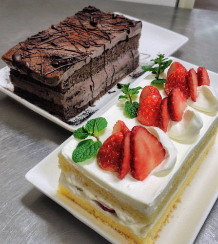 いちご&チョコレートケーキ🍰