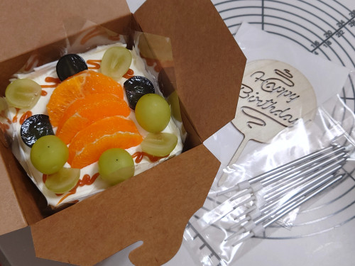 ミニバースデーケーキ🎶お誕生日おめでとうございますー!