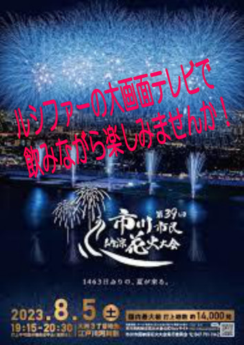 市川市民納涼花火大会観賞会！