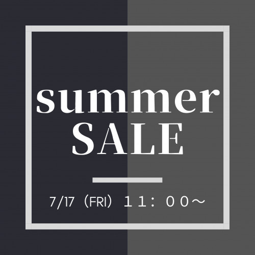 本気の「SUMMER SALE」!!