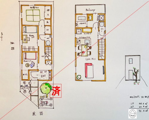 【セマカワ土地付きプラン情報】<br/>大阪市東住吉区北田辺3丁目22.2坪<br/>北田辺小学校区