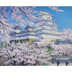 八木天水　彩密和紙絵「姫路城」