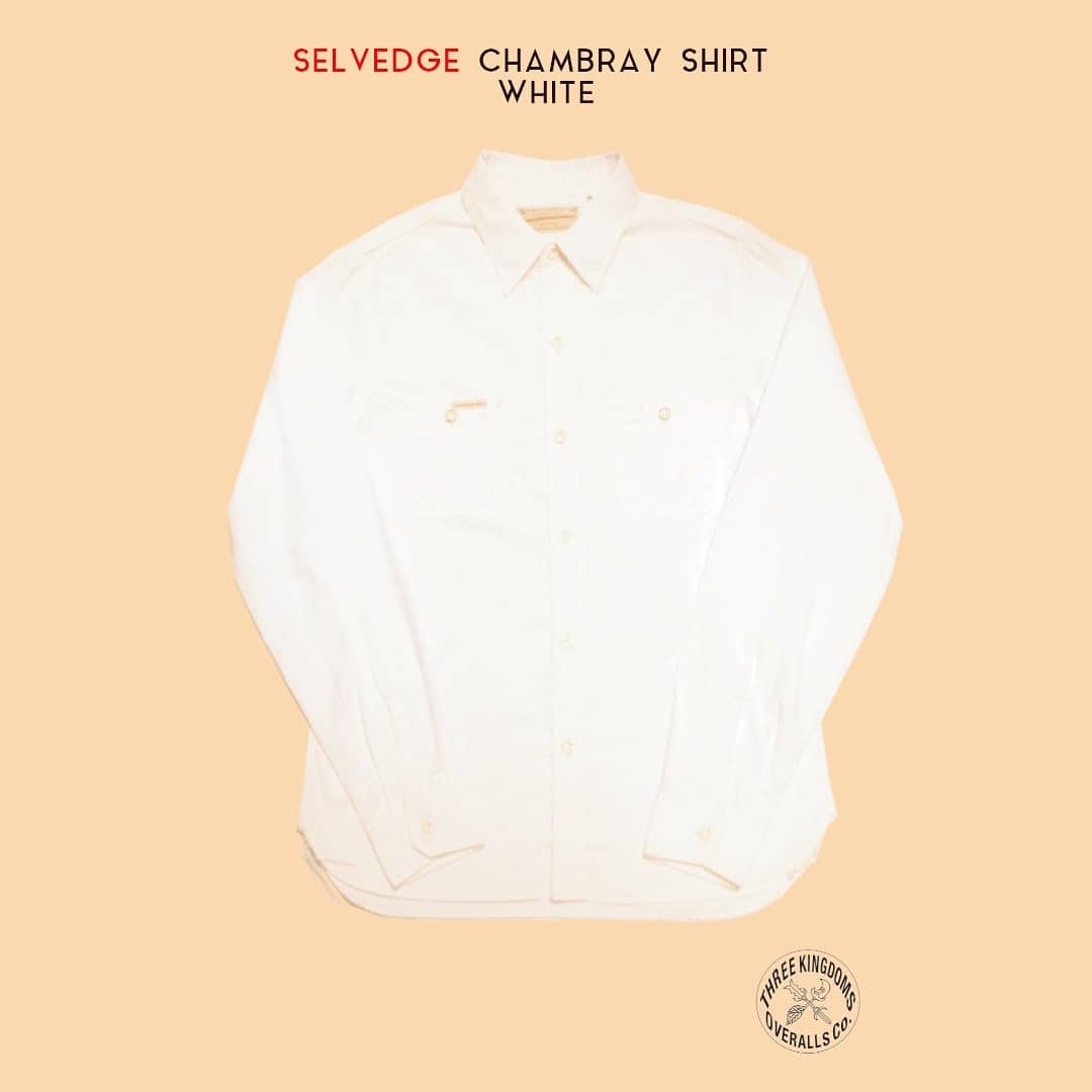 Selvedge Chambray Shirt CB01Sw 公式オンラインショップにて発売開始致しました🎉。