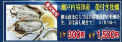 播州室津産　殻付き牡蠣